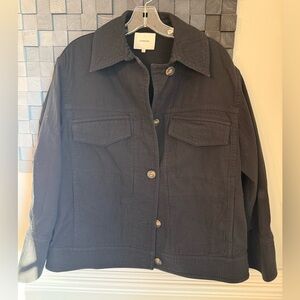 VINCE Black Cotton Jacket